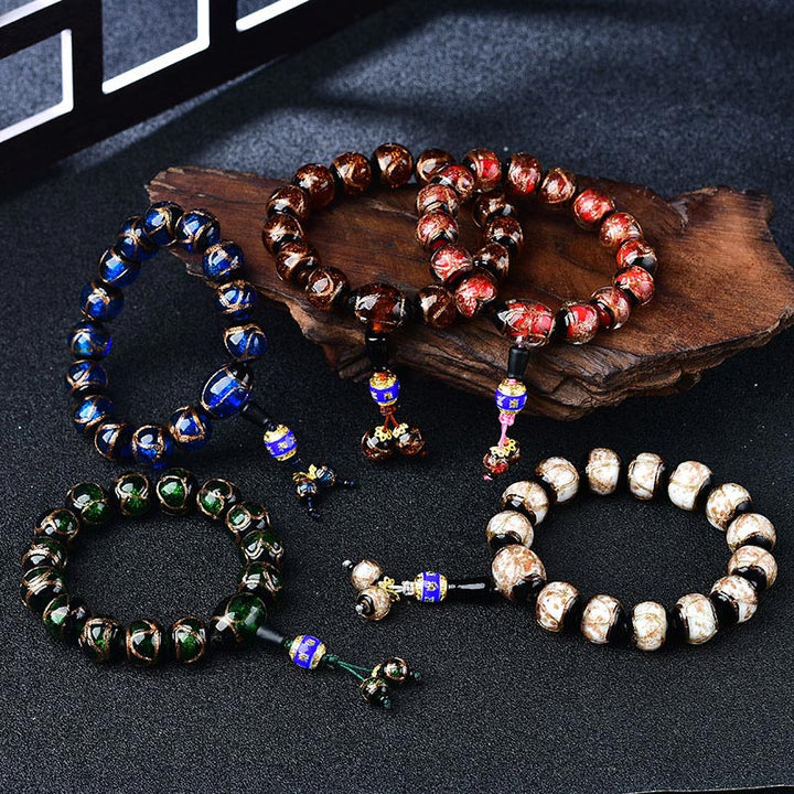 Tibetan Dragon Vein Agate Healing Bracelet - image 3