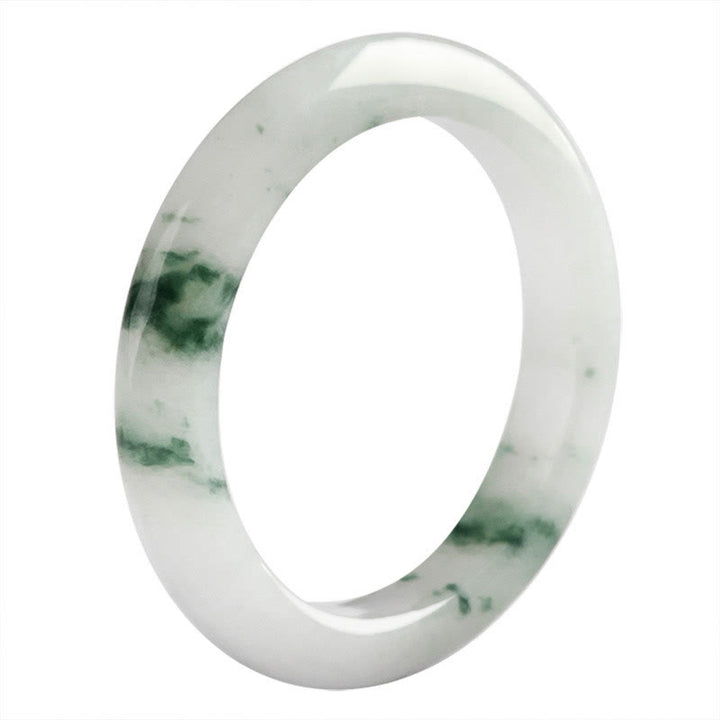 Buddha Stones Natural Green Jade Luck Abundance Ring - image 11