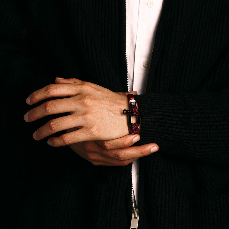 Buddha Stones Simple Design Luck Stainless Steel Buckle Bracelet - image 3