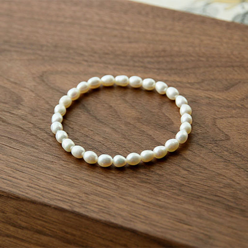 Buddha Stones Natural Pearl Healing Beaded Bracelet - image 9