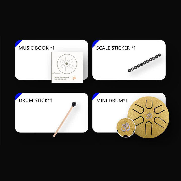 Mini Steel Tongue Drum 3 Inch Sound Healing Drum Kit - image 11