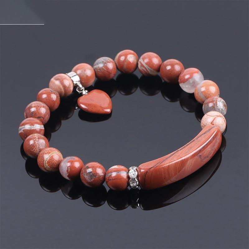 Buddha Stones Natural Quartz Love Heart Healing Beads Bracelet - image 36
