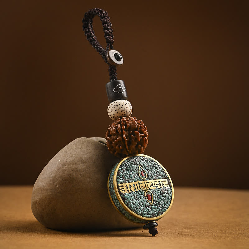 Buddha Stones Tibetan Om Mani Padme Hum Bodhi Seed Peace Key Chain - Om Mani Padme Hum - image 16