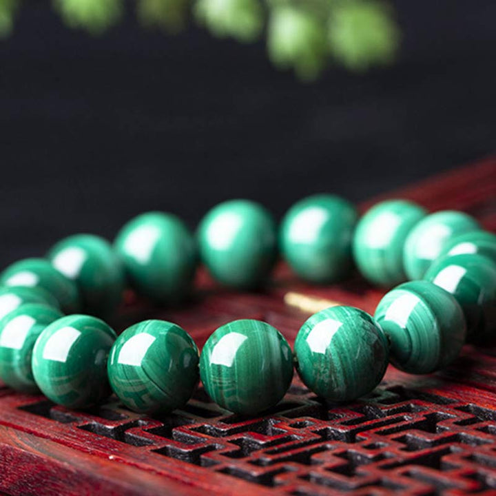 Buddha Stones Natural Malachite Protection Calmness Bracelet - image 15