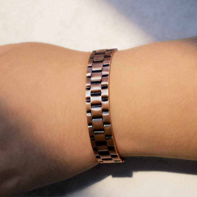 Buddha Stones Vintage Copper Balance Cuff Bracelet - image 4