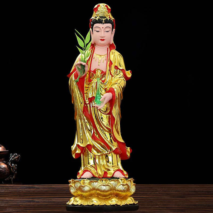 Buddha Stones Chenrezig Bodhisattva Avalokitesvara Figurine Harmony Resin Statue Home Decoration - image 2