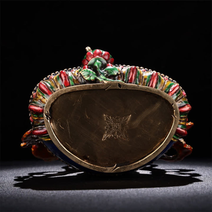 Buddha Stones Yellow Jambhala Bodhisattva Figurine Serenity Copper Statue Home Decoration - image 9