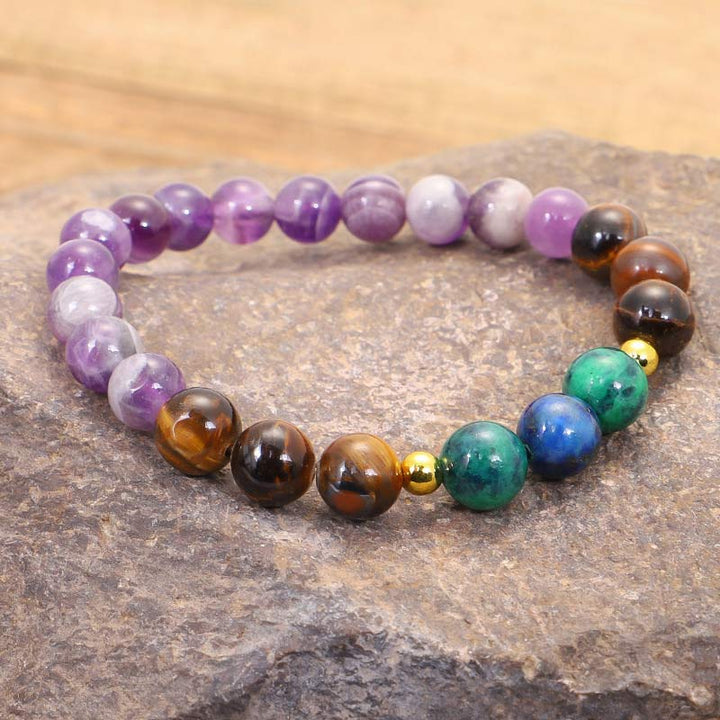 Buddha Stones Tibetan Amethyst Purify Bracelet Mala Set - image 10