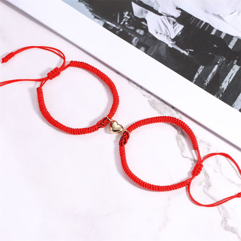 Buddha Stones 2Pcs Tibetan Luck Chinese Knot Protection String Bracelet - image 26