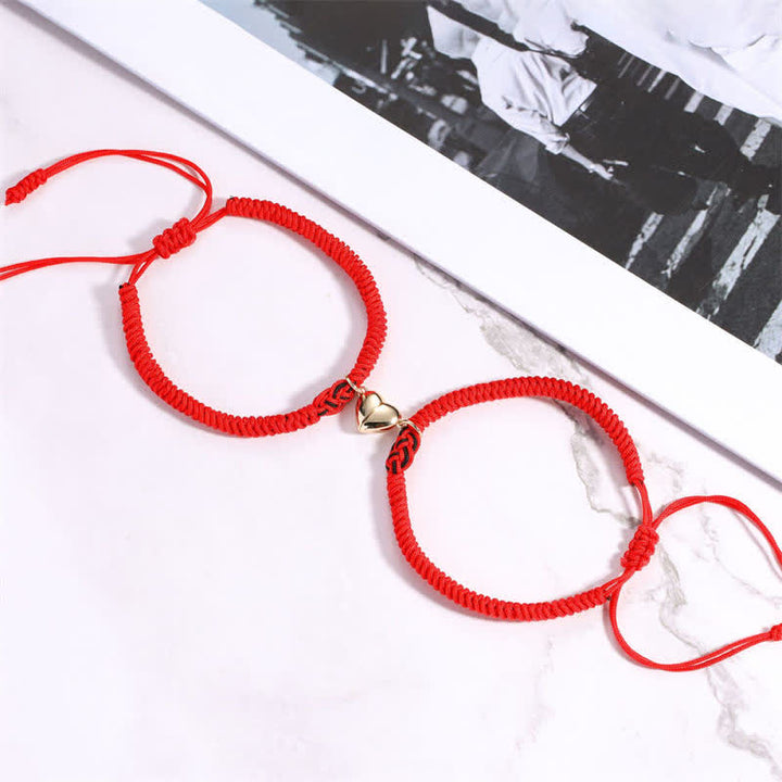 Buddha Stones 2Pcs Tibetan Luck Chinese Knot Protection String Bracelet - image 26