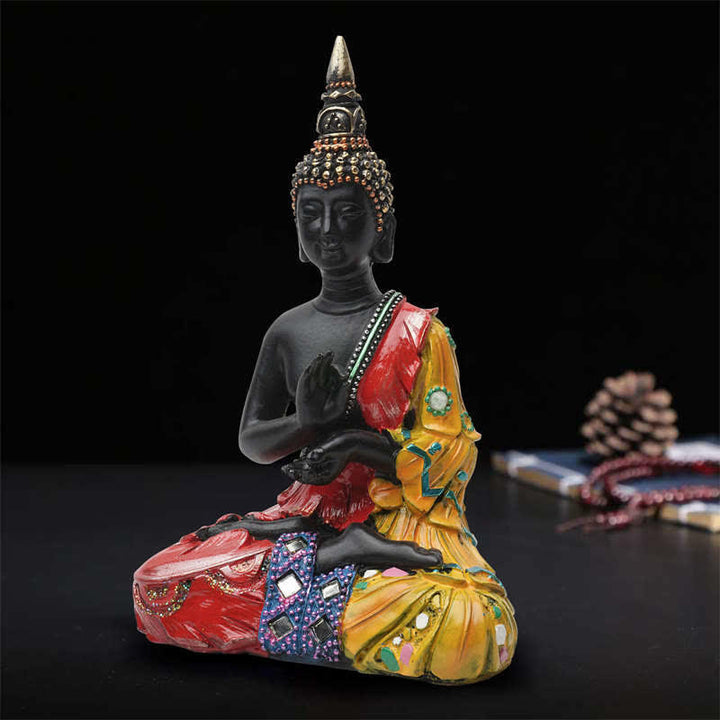 Buddha Stones Thai Buddha Serenity Resin Statue Decoration - image 2