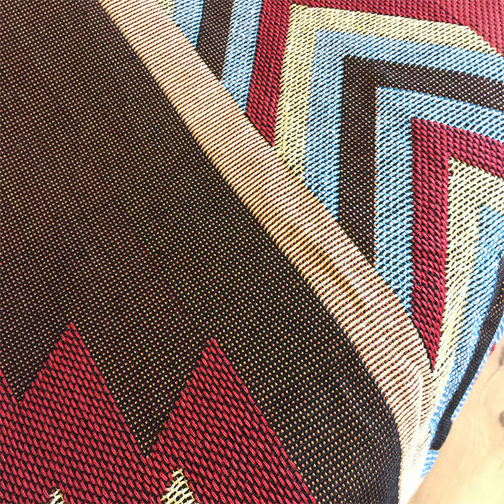 Buddha Stones Tibetan Geometric Hand-Dyed Craftsman Blanket - image 6