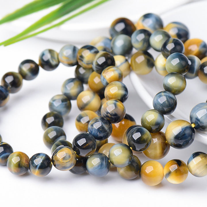 Buddha Stones Tiger Eye Protection Courage Strength Bracelet - image 8