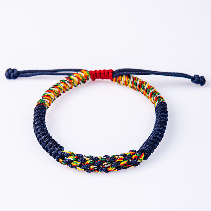 Buddha Stones Tibetan Handmade Colorful King Kong Knot Luck Braid String Bracelet - image 10