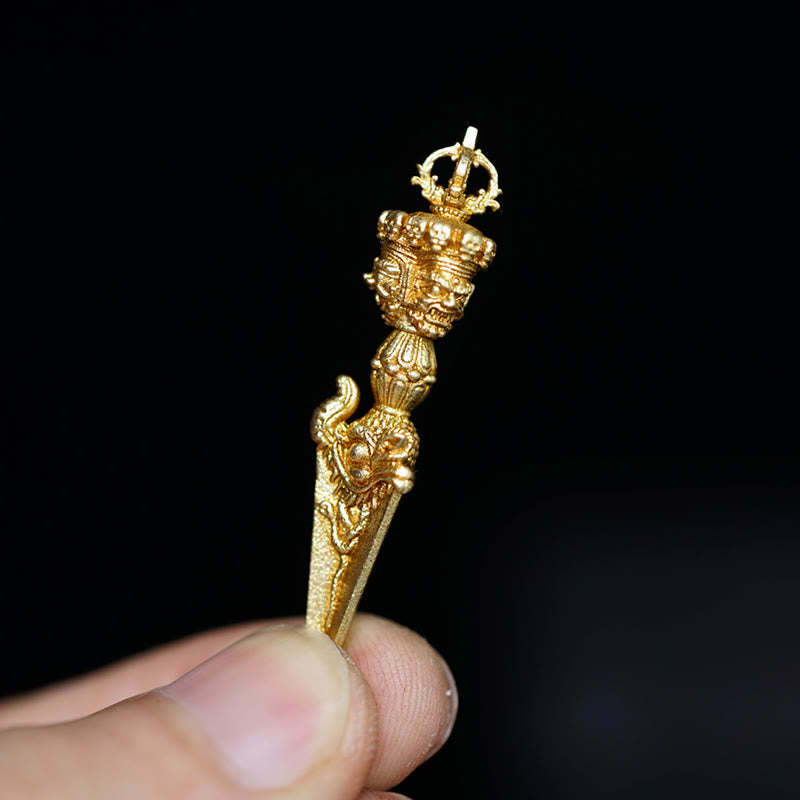 Buddha Stones Tibet Dorje Vajra Engraved Spiritual Power Pendant Hanging Decoration - image 2