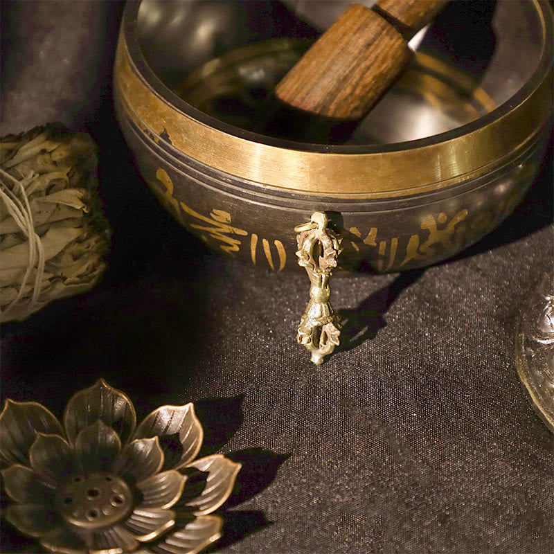 Buddha Stones Nepal Handmade Double Dorje Copper Enlightenment Strength Vajra - image 5