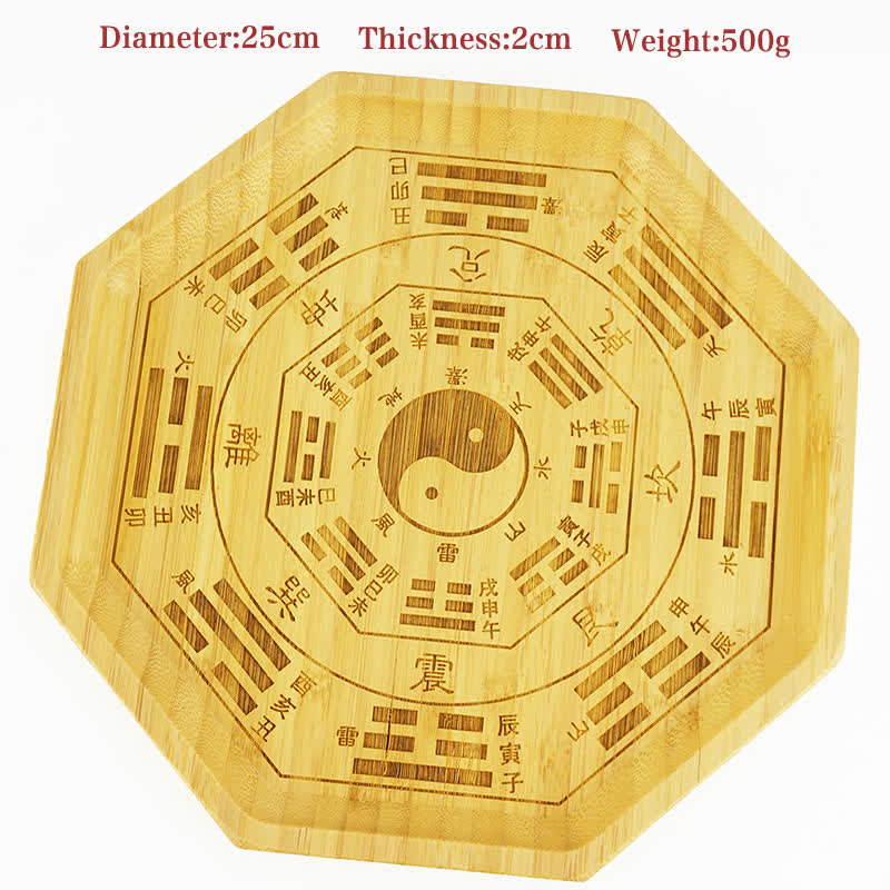 Feng Shui Bamboo Bagua Map Harmony Energy Map - Bagua Map 25cm - image 28