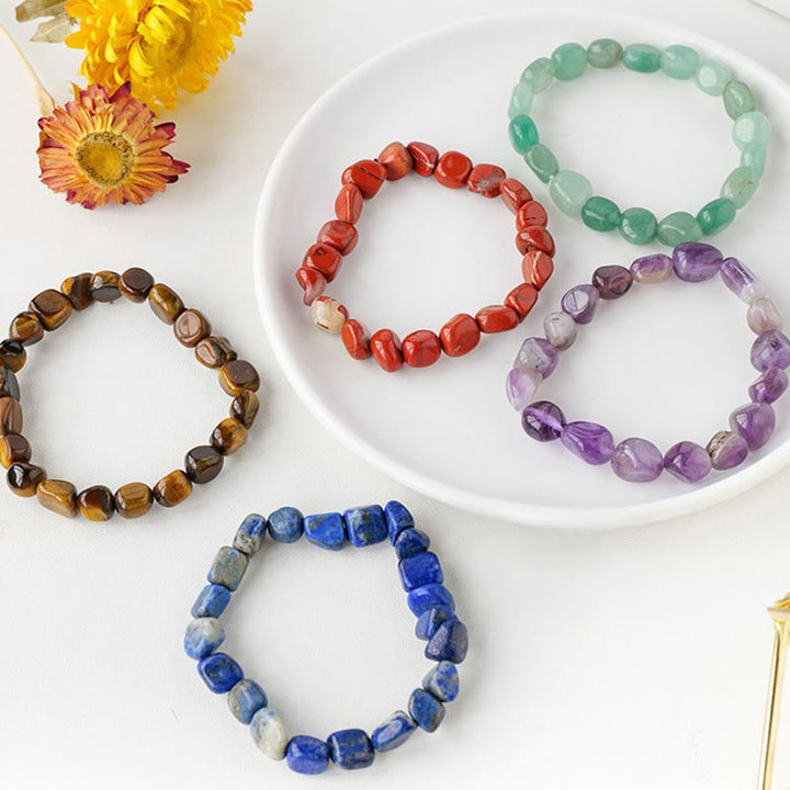 Natural Irregular Shape Crystal Stone Spiritual Awareness Bracelet - image 1