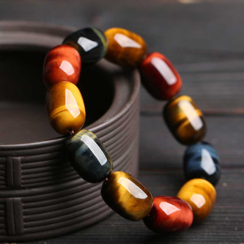 Buddha Stones Natural Tiger Eye Healing Protection Bracelet - image 1