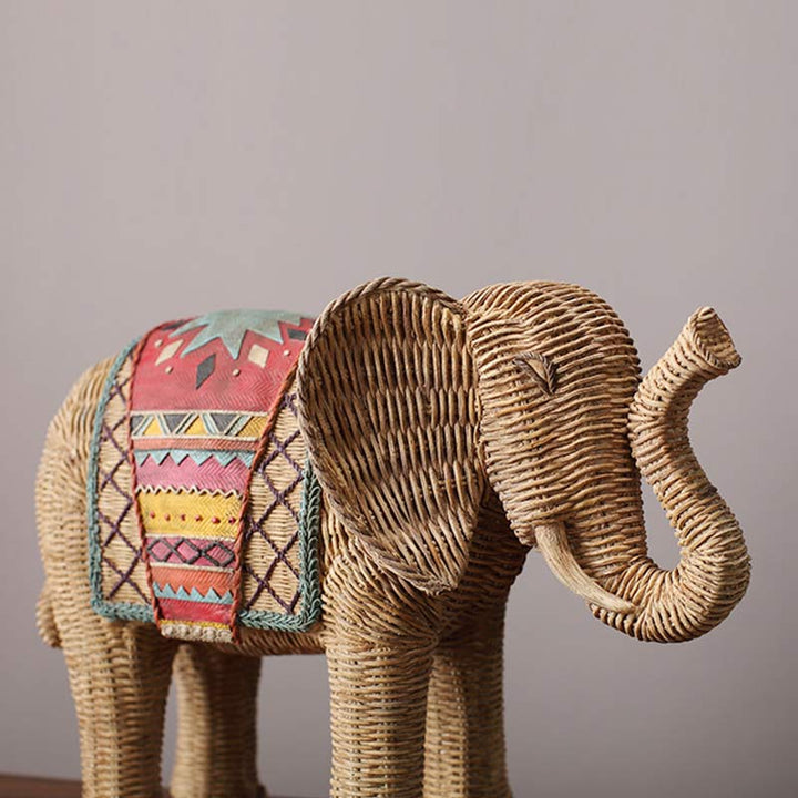 Buddha Stones Elephant Resin Wisdom Wealth Home Decoration - image 9