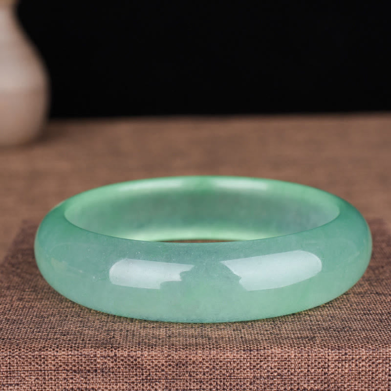 Buddha Stones Natural Jade Luck Healing Prosperity Bangle Bracelet - image 4
