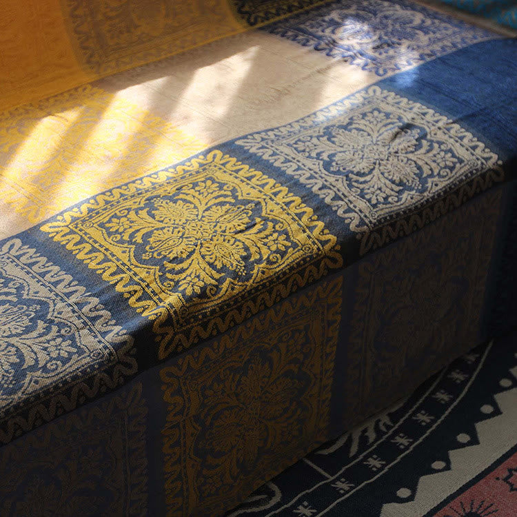 Buddha Stones Tibetan Colorful Flower Pattern Hand-Dyed Cozy Blanket - 220*260cm - image 0