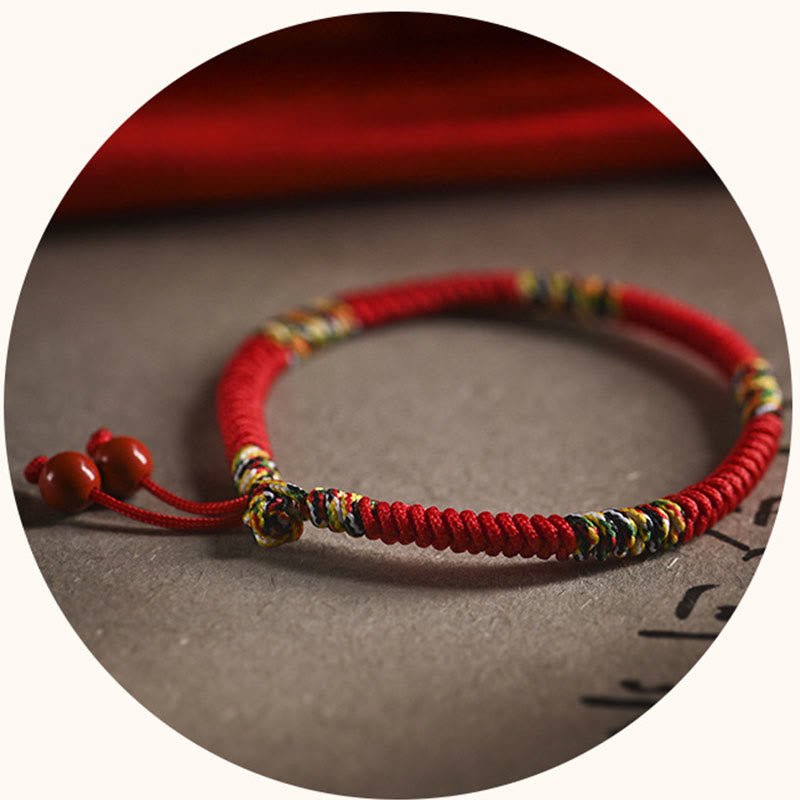 Buddha Stones Five Colors King Kong Knot String Protection Luck Bracelet - image 10