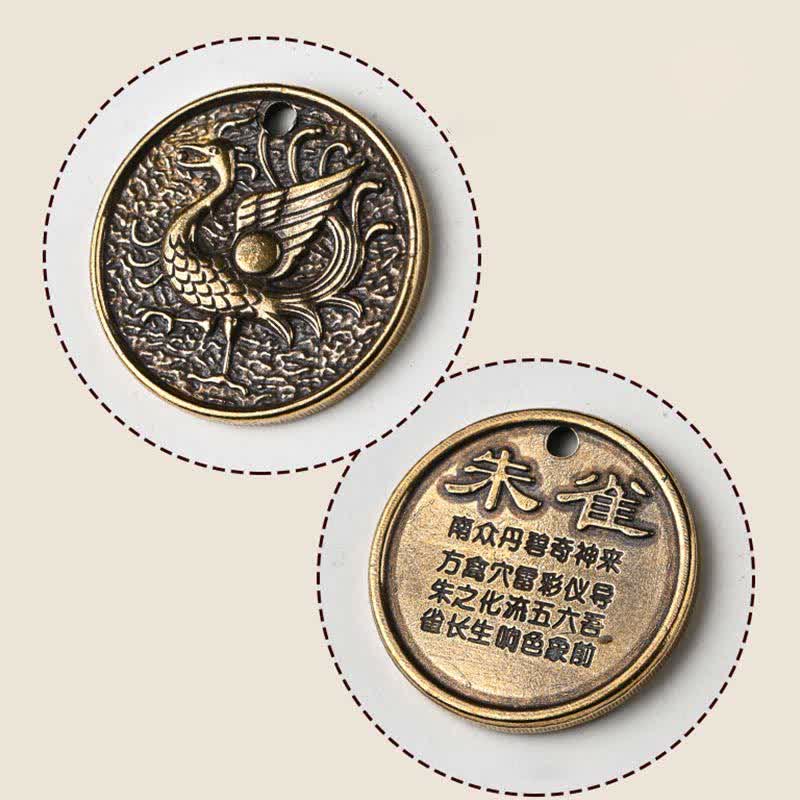 Buddha Stones Four Symbols Azure Dragon White Tiger Vermilion Bird Black Tortoise Key Chain - image 7