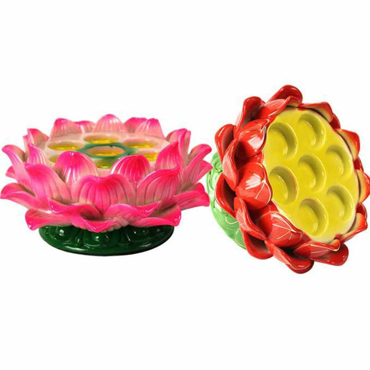 Buddha Stones Meditation Prayer Altar Lotus Flower Candle Holder Buddhist Temple Rituals Use Items - image 7