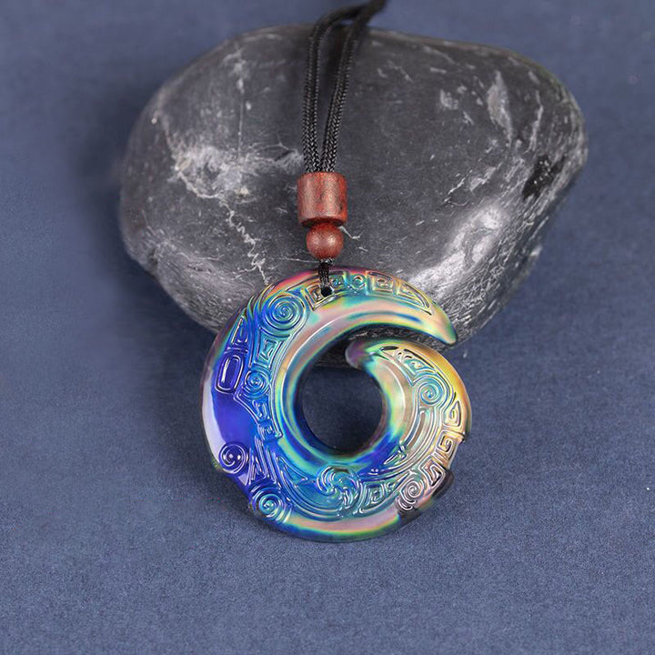 Color-Changing One's Luck Improves Design Pattern Liuli Crystal Necklace Pendant - image 10