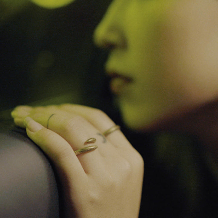 Buddha Stones Simple Design Copper Luck Adjustable Ring - image 9