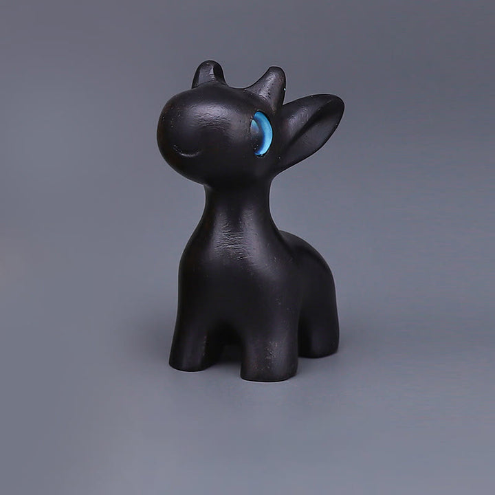 Buddha Stones Green Sandalwood Mini Cute Animal Rabbit Cat Deer Whale Prosperity Phone Hanging Decorations - Red Sandalwood Deer Decoration - image 7