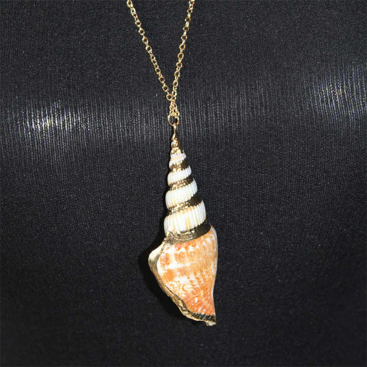 Natural Shankha Conch Shell Seashell Lucky Necklace Pendant - image 10
