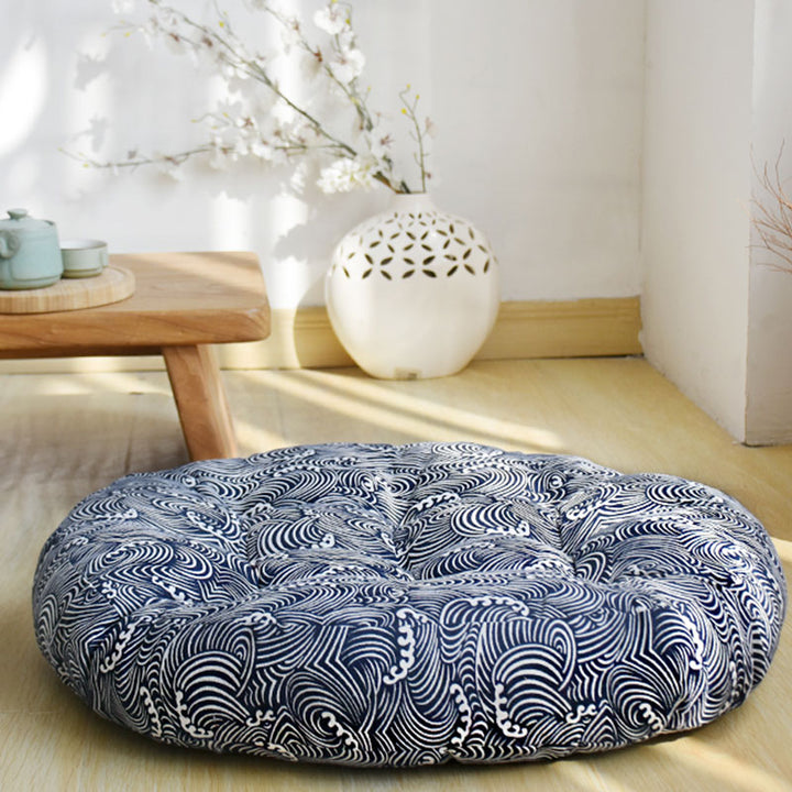 Cotton Linen Meditation Seat Cushion Home Decoration - 56*9cm - SteelBlue - image 9