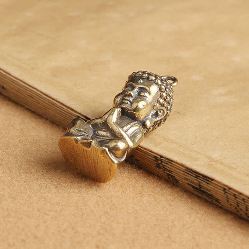 Buddha Compassion Copper Keychain Pendant Decoration - image 5