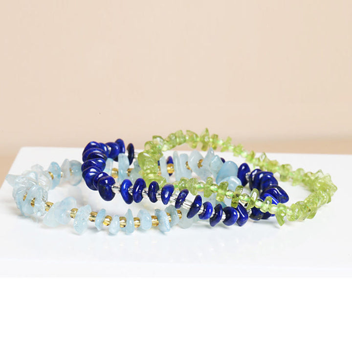 Buddha Stones Natural Irregular Shape Stone Crystal Meditation Balance Bracelet - image 10