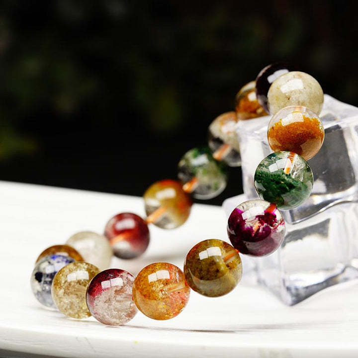 Buddha Stones Natural Various Gemstone Crystal Love Bracelet - Various Crystal Bracelet - image 0