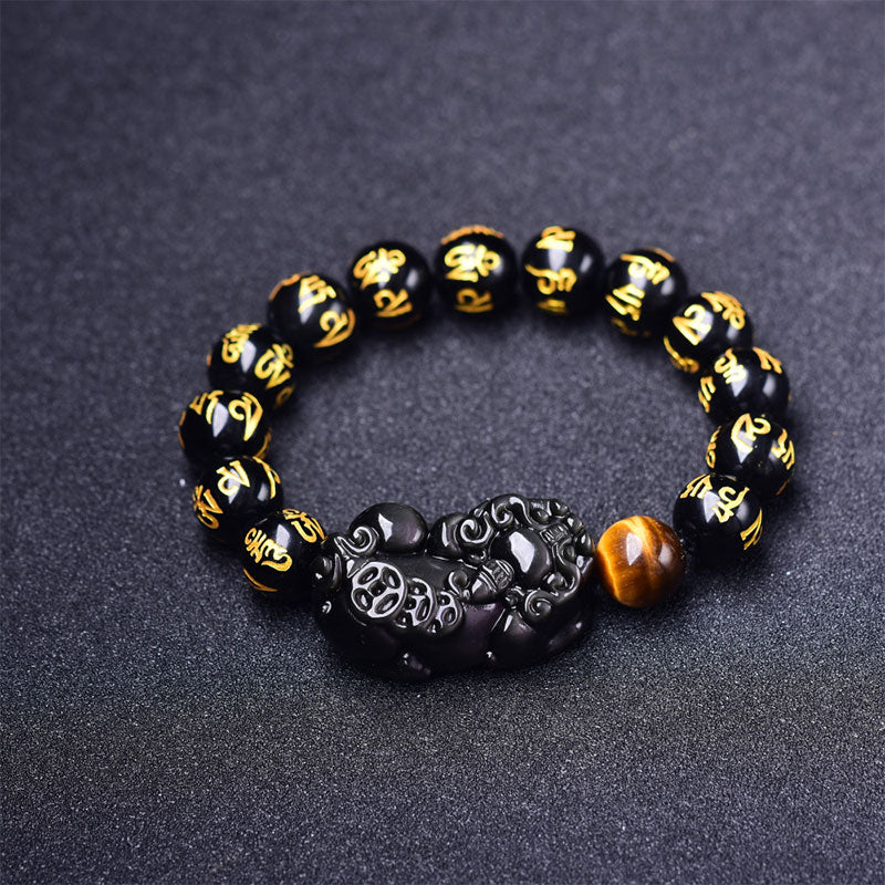 FengShui PiXiu Obsidian Wealth Bracelet - image 0