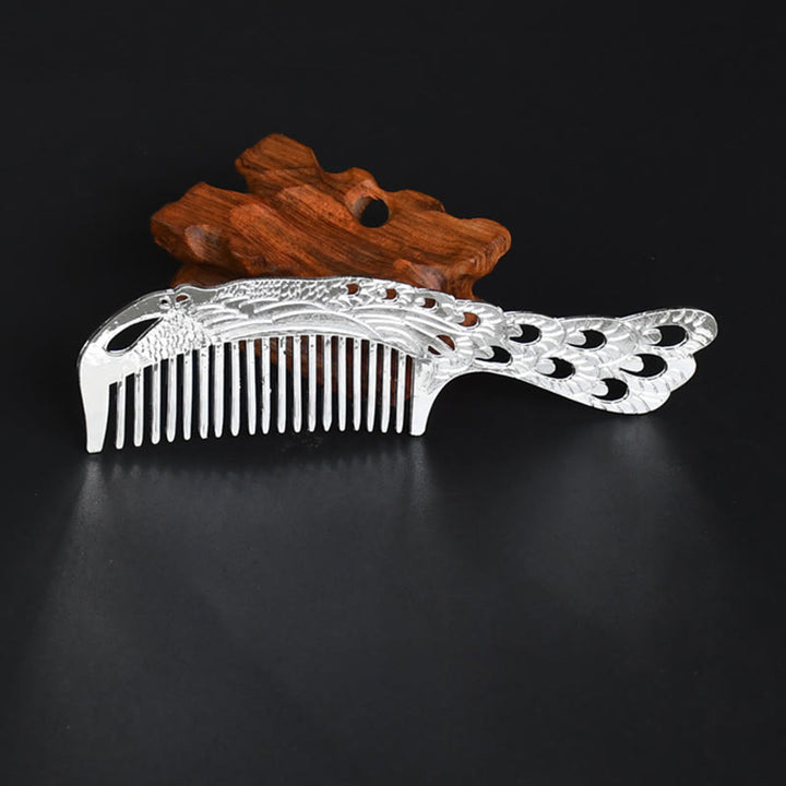 Buddha Stones Lucky Dragon Phoenix Protection Strength Comb - Phoenix Hollow - image 1