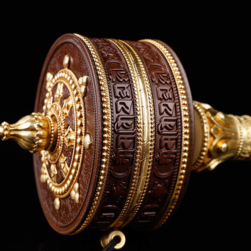 Buddha Stones Tibetan Prayer Wheel Six True Words Copper Balance Decoration - image 5