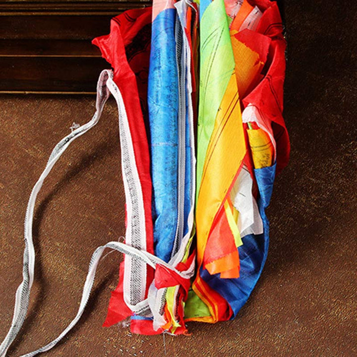 Tibetan Blessing Outdoor 25 Pcs Triangle Prayer Flag Decoration - image 16