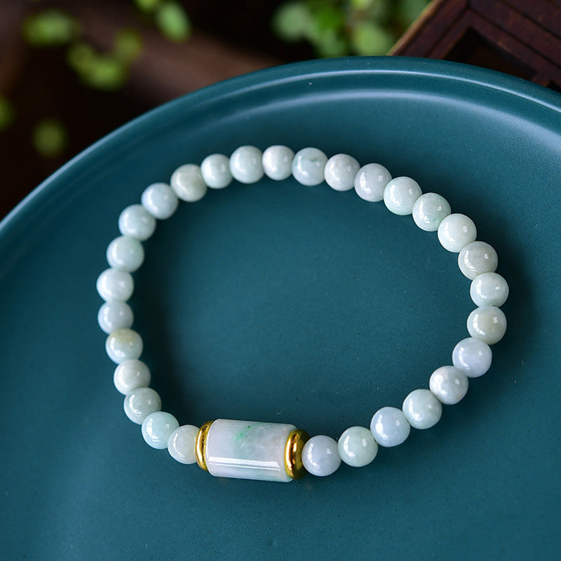Buddha Stones Natural Jade Luck Prosperity Bracelet - Jade - image 0