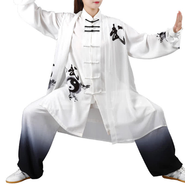 Buddha Stones 3Pcs Yin Yang Tree Tai Chi Spiritual Zen Practice Meditation Prayer Uniform Unisex Clothing Set - image 12