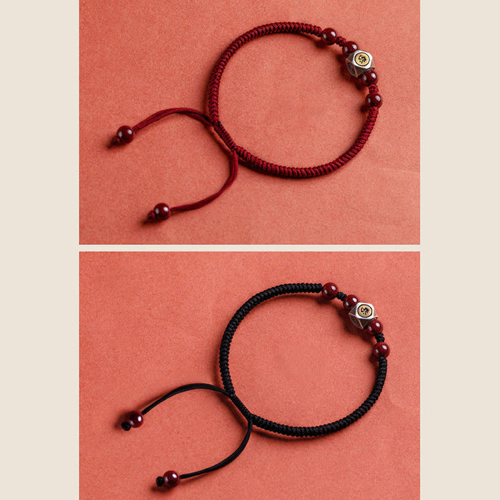 Buddha Stones 925 Sterling Silver Chinese Zodiac Natal Buddha Cinnabar Calm Bracelet - image 27