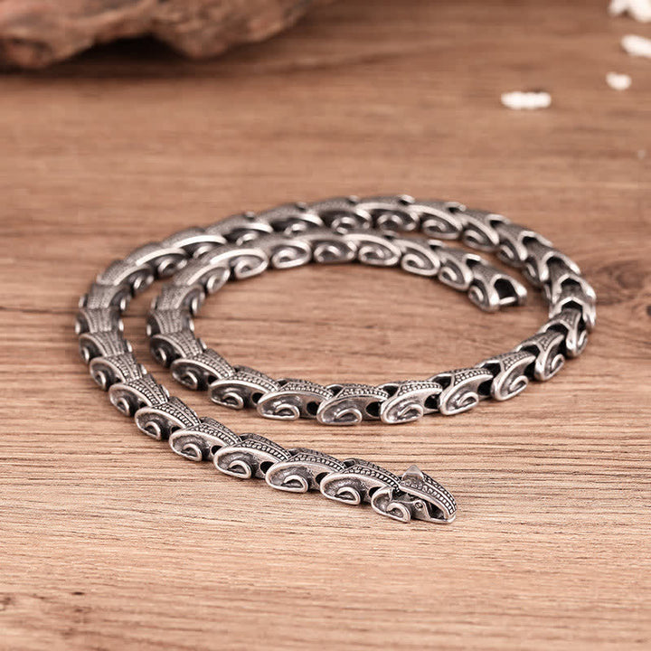 Buddha Stones Dragon Pattern Titanium Steel Protection Necklace Pendant Bracelet - Dragon Pattern - image 11