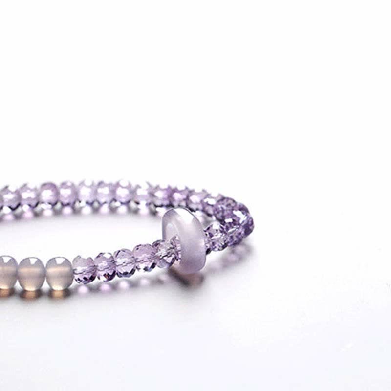 Buddha Stones Natural Amethyst Crystal Meditation Healing Bracelet - image 19