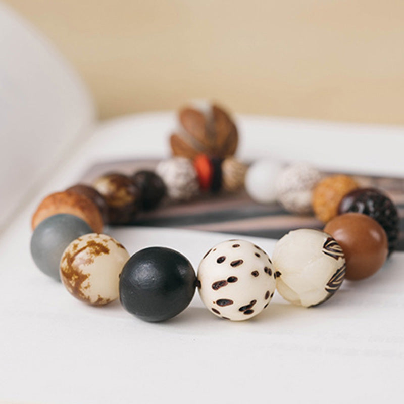 Buddha Stones Bodhi Seed Lotus Wisdom Peace Wrist Mala Bracelet - image 13