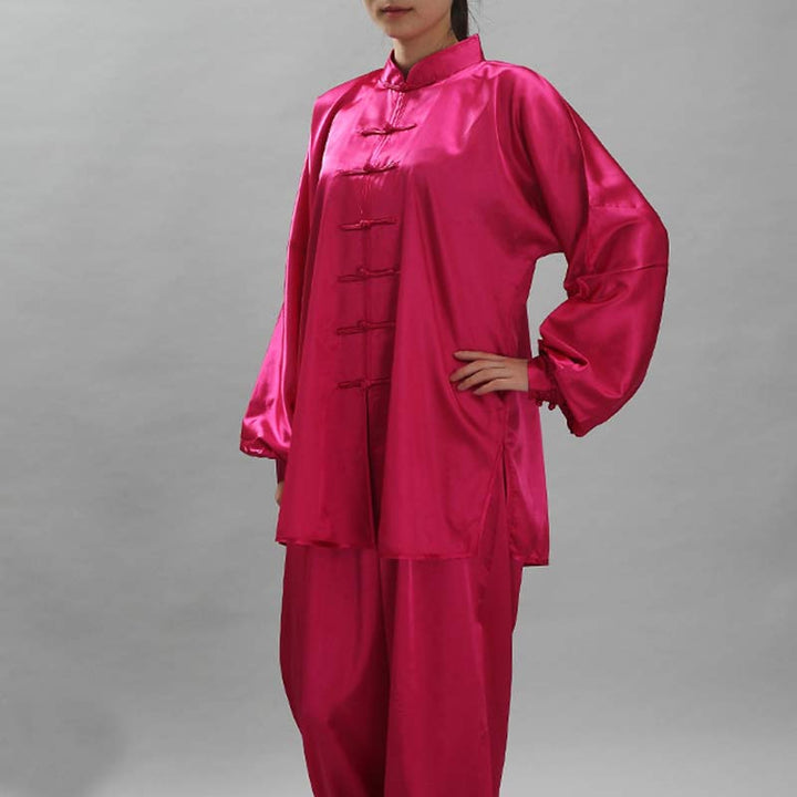 Buddha Stones Simple Pattern Meditation Prayer Spiritual Zen Tai Chi Qigong Practice Unisex Clothing Set - IndianRed - 2XL-FIT FOR US/UK/AU/EU-XL - image 27