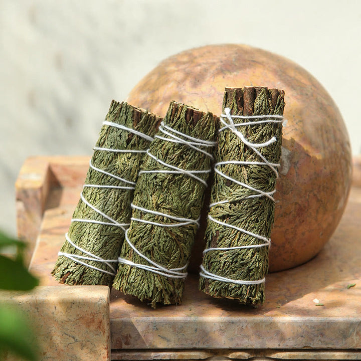 Buddha Stones Cedar Smudge Stick for Home Cleansing Incense Meditation and Rituals Cedar Sticks Incense Wands - image 2
