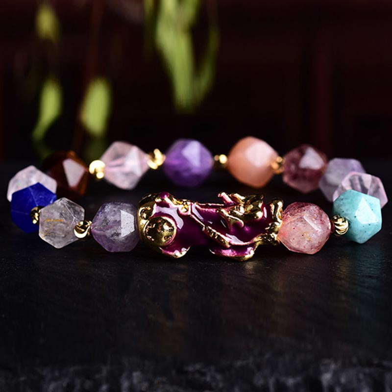 FengShui PiXiu Amethyst Luck Bracelet - image 1